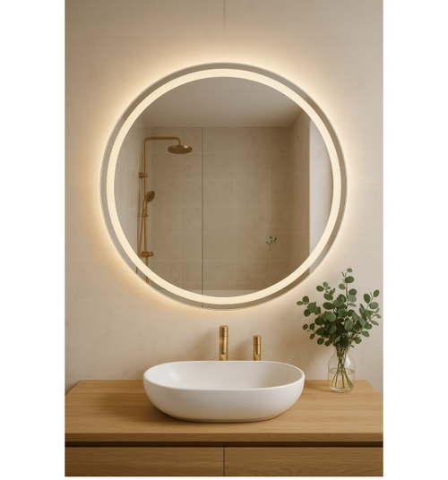 Apvalus LED veidrodis Zeus