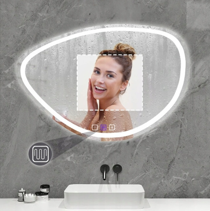 Asimetriškas LED veidrodis Eris