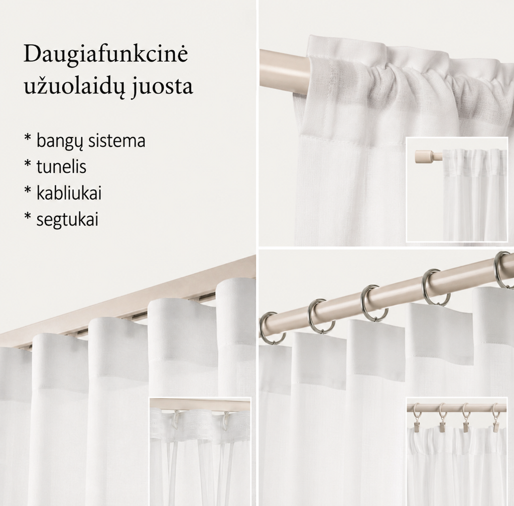 Dieninė užuolaida Modern Novelia