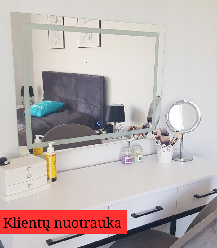 Stačiakampis LED veidrodis Demeter
