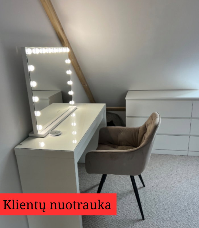 Stačiakampis LED kosmetinis veidrodis Prometheus