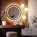 Apvalus LED veidrodis Gaia